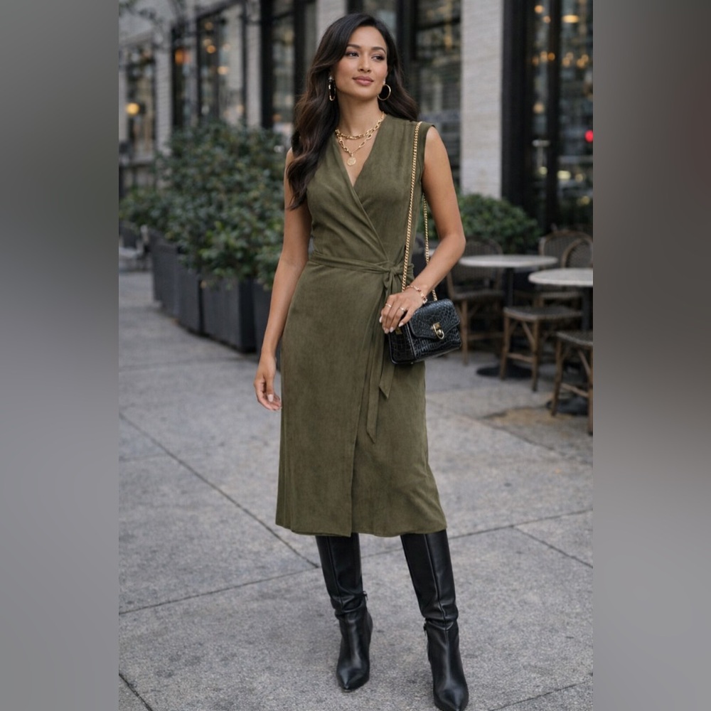 Banana Republic faux suede dress